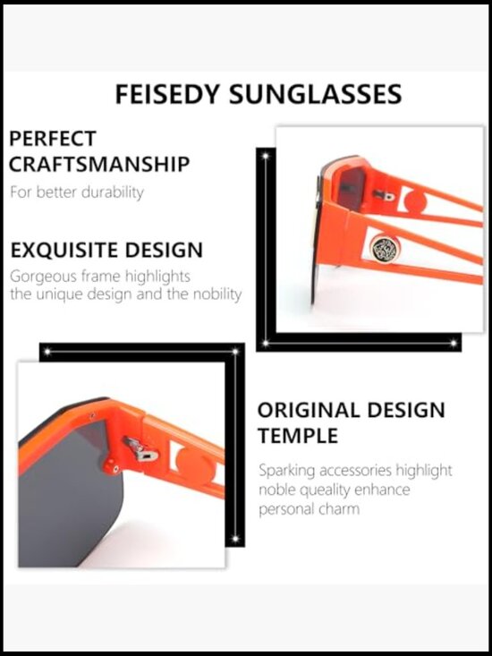 Square Oversized Sunglasses with Flat Top Shield One Piece Lens main image 3